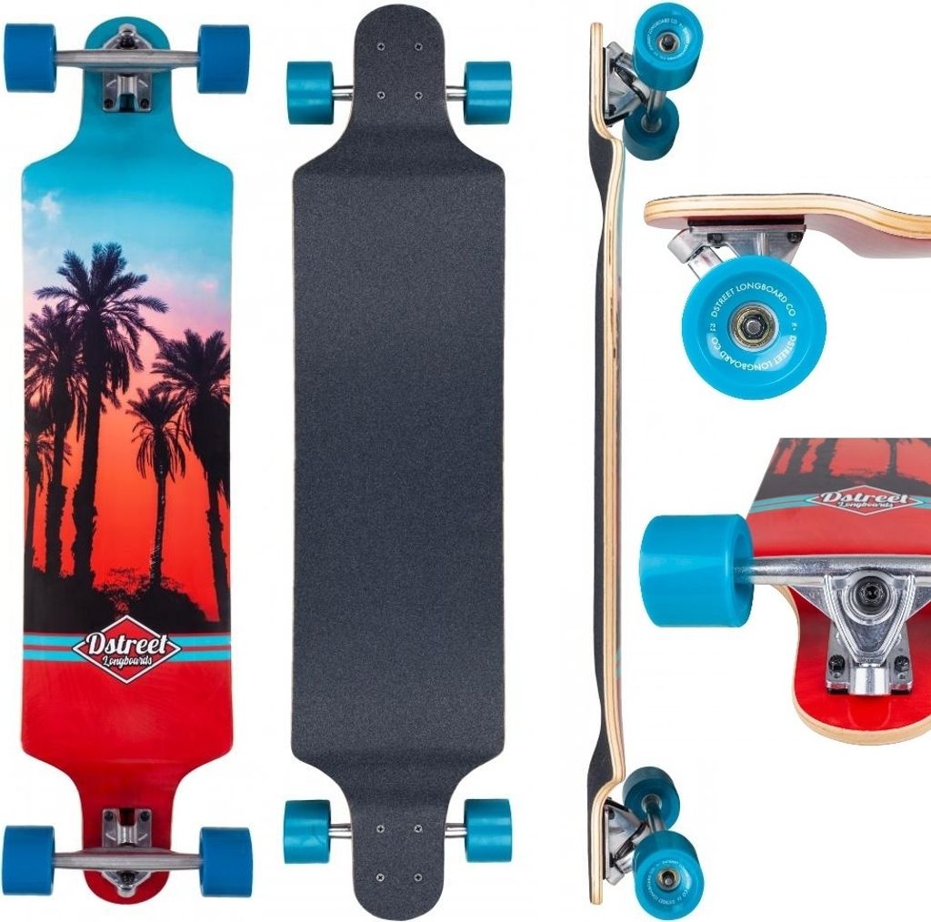 D Street Drop-Down-Longboard Hawaiian
