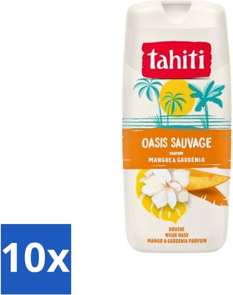 Tahiti - Duschgel - Wild Oasis - Mango & Gardenie - 315 ml - Vorteilspack - 10 Stücke