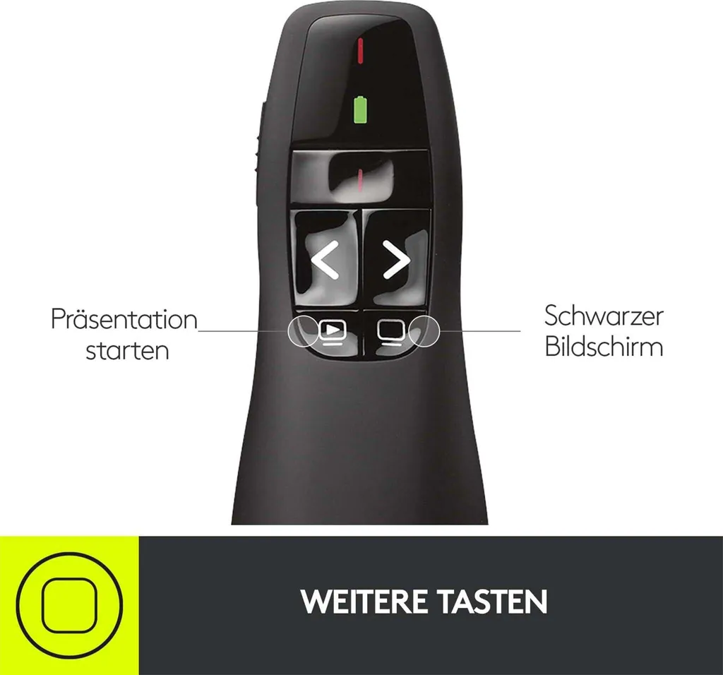 Clicker Presentazioni Logitech R400 - Puntatore Laser Professionale per Office - 32