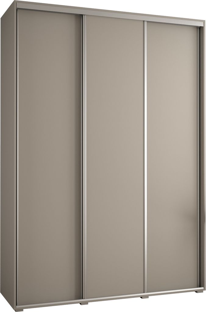 Kryspol Dakota 1 Schrank, drei Türen - 235,2x170x60cm - Kaschmir Silber