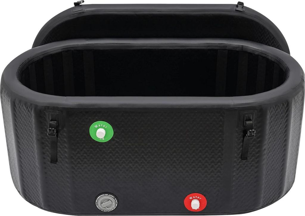 Eisbad für Kältetherapie - Aufblasbare Badewanne - Volumen 275 l - Größe 132×70×54 cm - Temperatur -5–40 °C - Mit Deckel - PVC & Gummi - S...