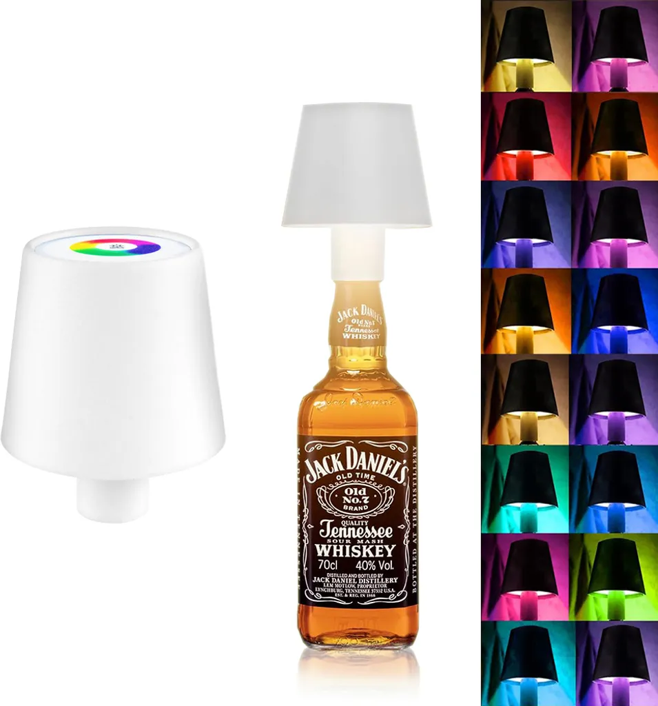 Led Lampe Bouteille Rechargeable RGB avec Commande Tactile pour Déco