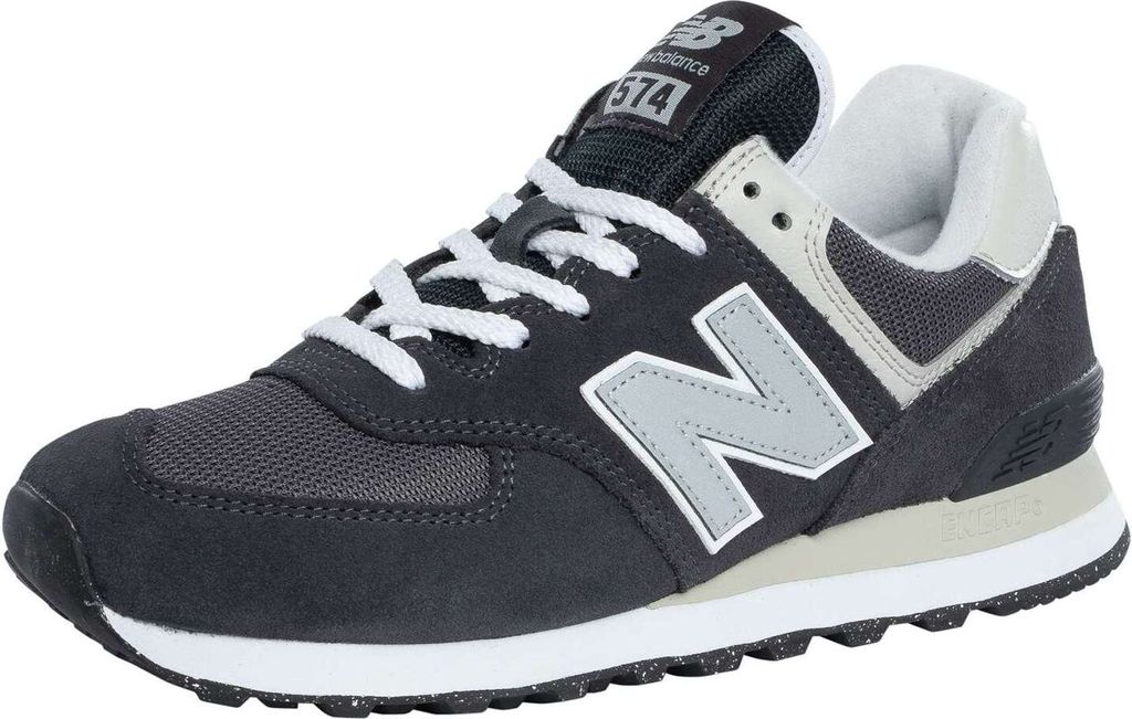 New Balance 574 Wildleder Trainer, Schwarz 42 EU Produktbild 