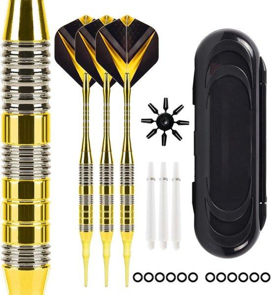 Professionelle Dartpfeile - 3 Stücke - Gelb - 21 Gramm - Kunststoffspitze
