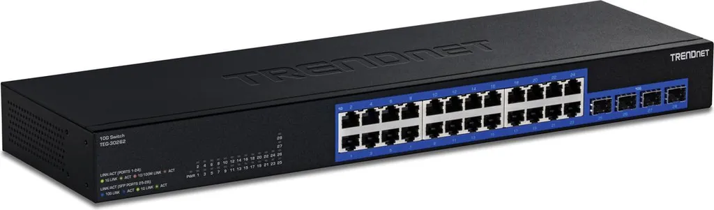 TRENDnet Switch Gigabit 24 Ports avec 2 Slots 10G SFP+ TEG-S324