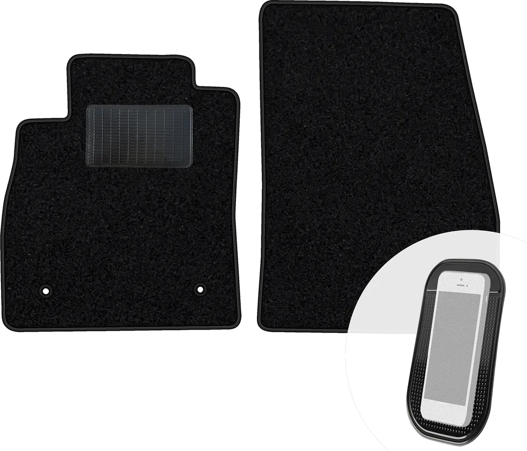 Tappetini Ford Fiesta 2017 Velours Neri moto-MOLTICO | Set 2 Pezzi