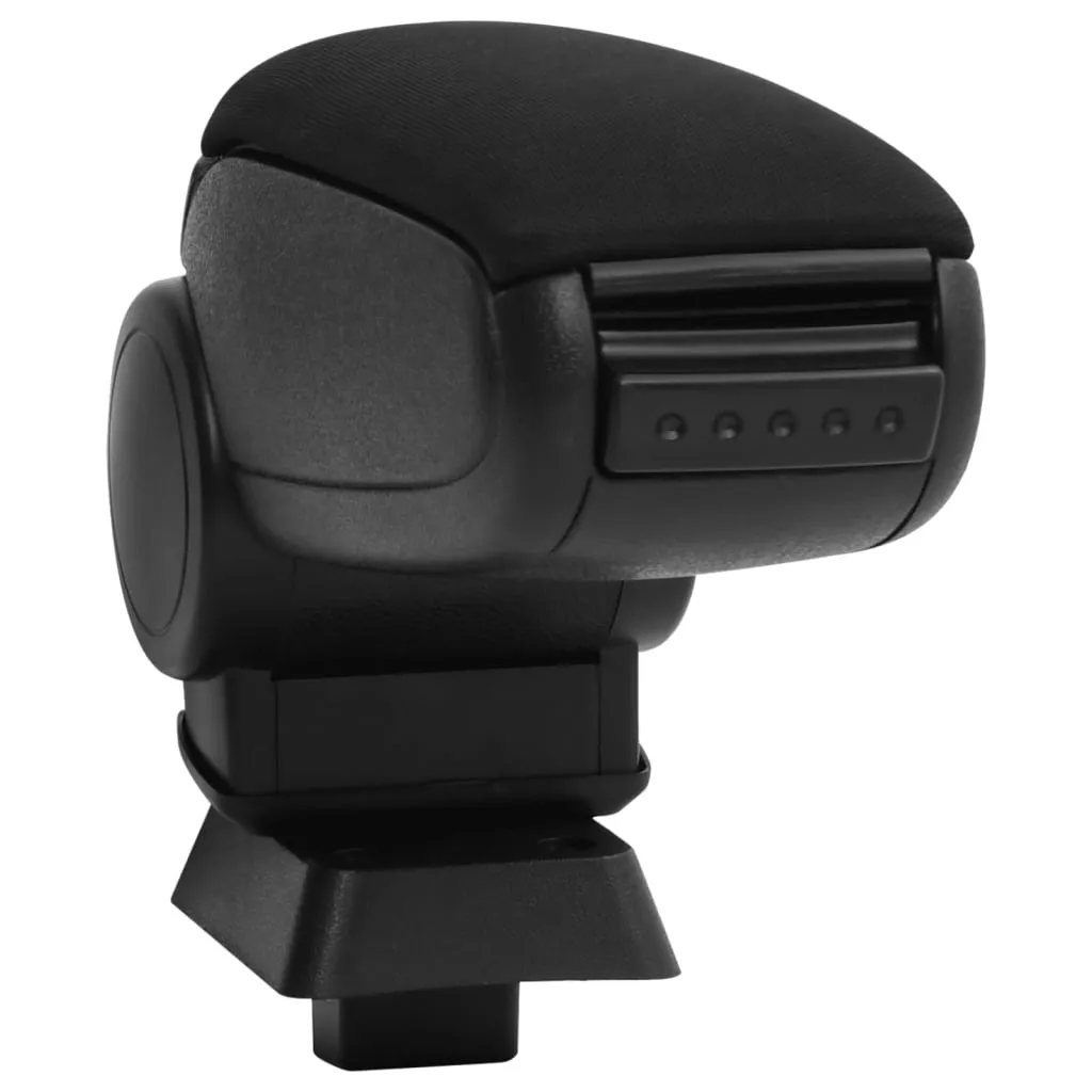 Accoudoir de Voiture en ABS Noir 12x33x42 cm avec Support Ajustable
