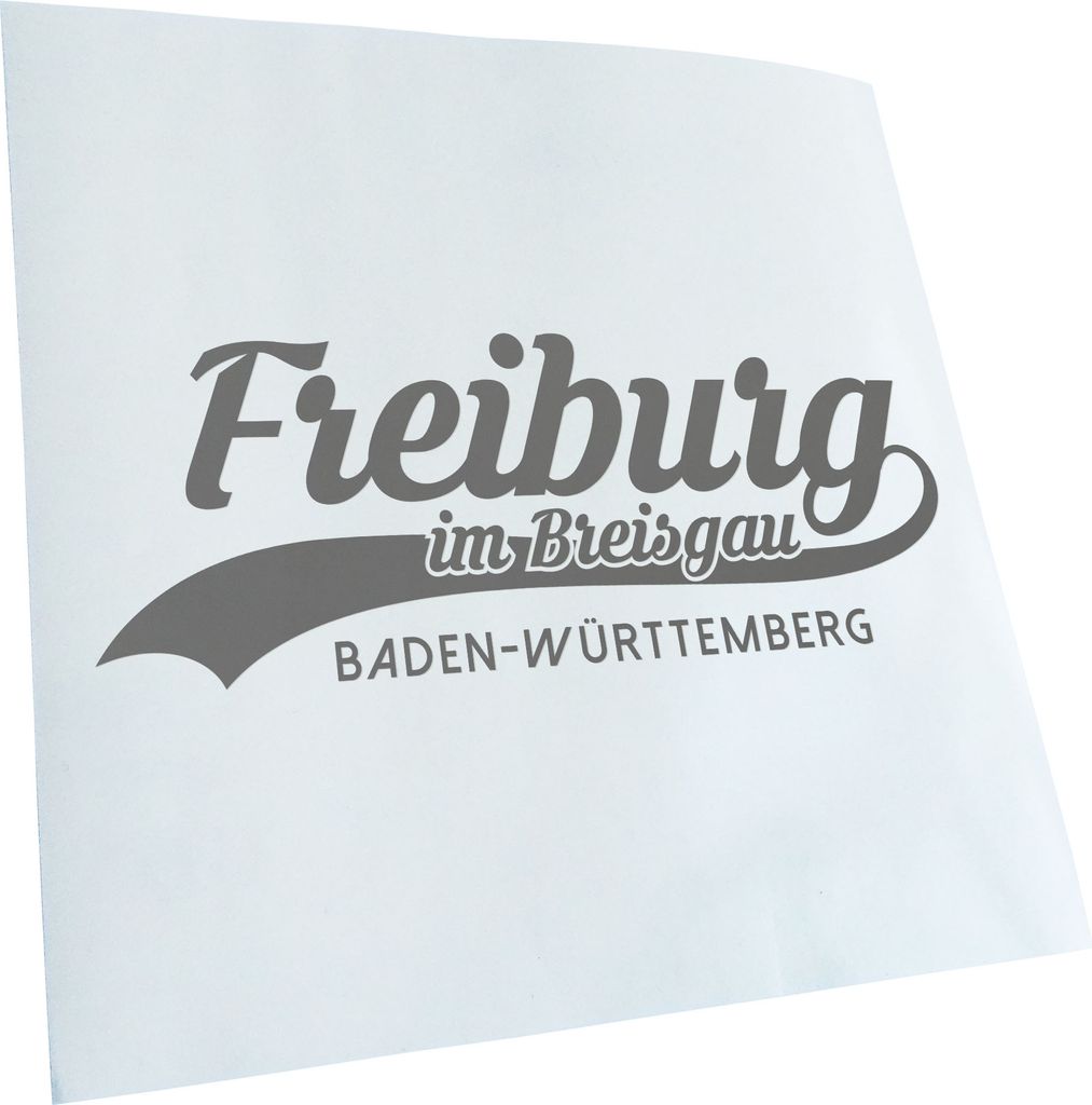 Kiwistar - Autoaufkleber - Freiburg Baden-Württemberg - Grau - 60x23cm - Aufkleber für Auto, Laptop, Fahrrad, LKW, Motorrad mehrfarbig JDM Decal ...