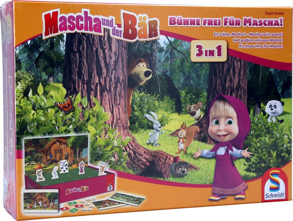 Mascha und der Bär, Bühne frei für Mascha! 3 in 1 Produktbild 