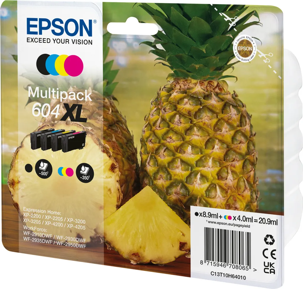 Epson 604XL Confezione Risparmio 4 Pezzi - Originale al Miglior Prezzo