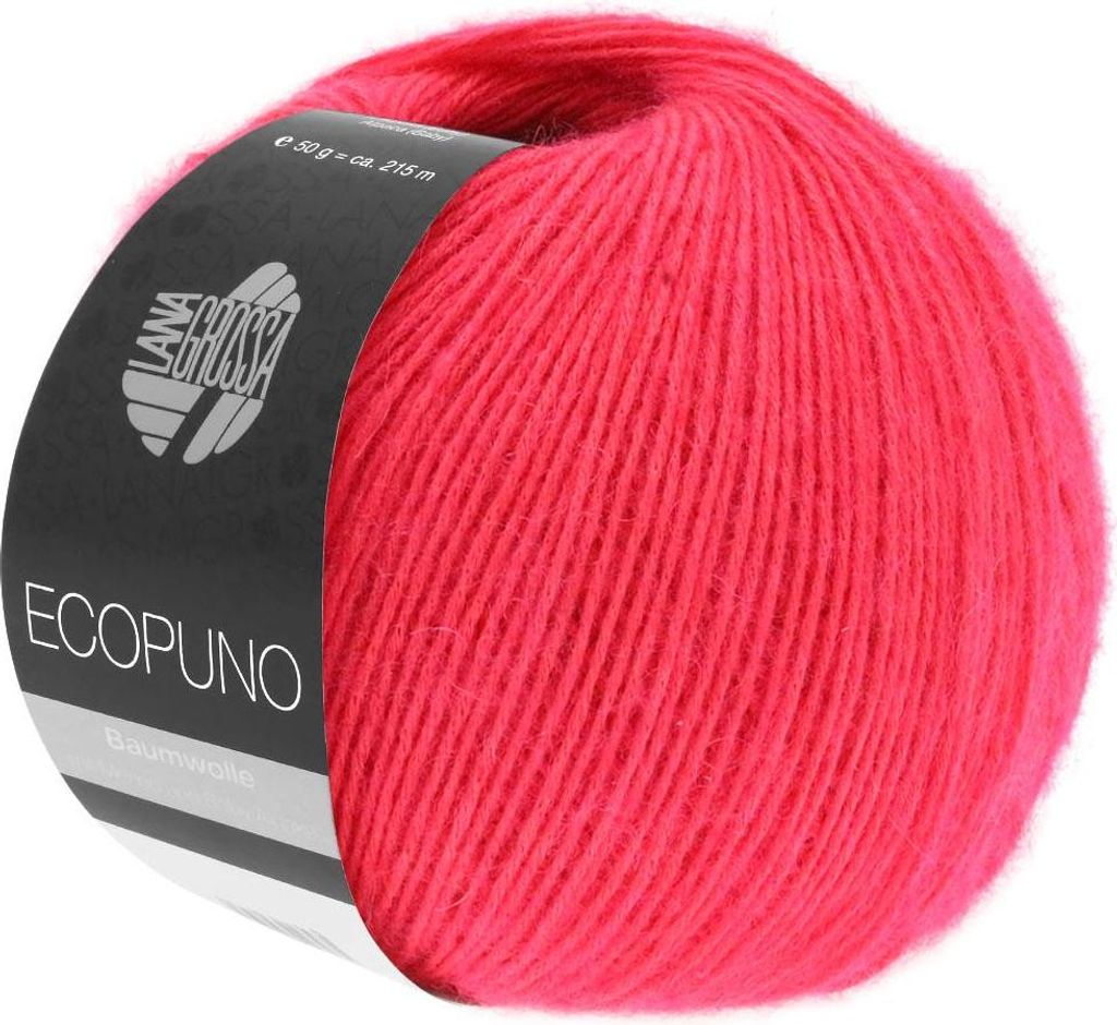 Lana Grossa Ecopuno 036 Himbeer 50g Produktbild 