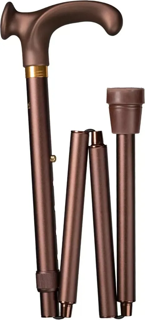 Canne pliante de randonnée Deluxe Relax avec poignée Soft droite ergonomique