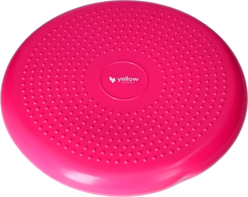 yellowSPORT yellowDISK - Sensorische Scheibe mit Pumpe - Pink - 34 cm - 1 Stk.