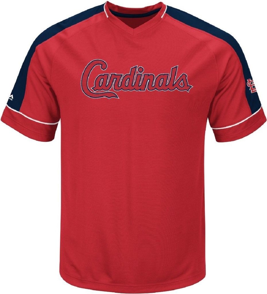 MLB St. Louis Cardinals T-Shirt Lead Hitter Jersey Shirt Trikot Warm Up Baseball