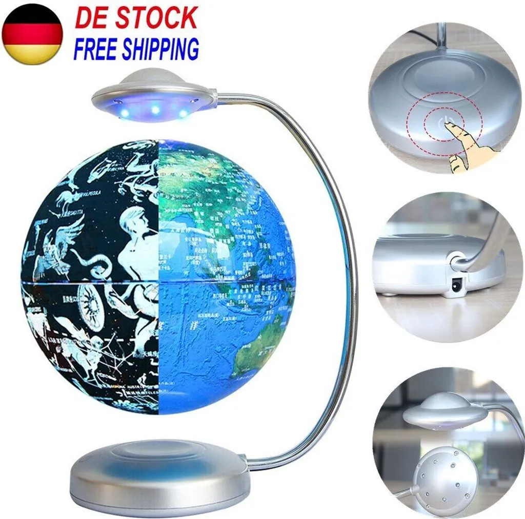 Globe Terrestre Flottant LED : Décoration Originale pour Bureau et Maison