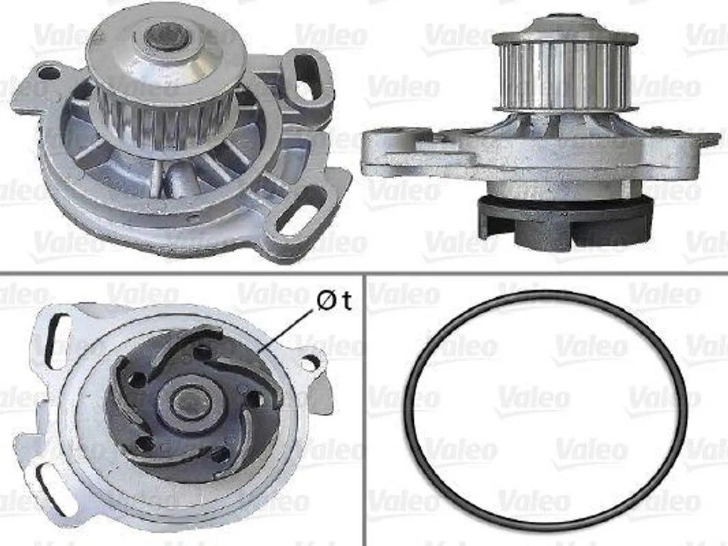 Pompe à eau VALEO 506388 OE PA8701 pour Passat 35I et Transporter IV