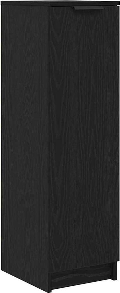 vidaXL Schuhschrank mit Regal Schwarz Eichen-Optik 29,5 x 35 x 101 cm