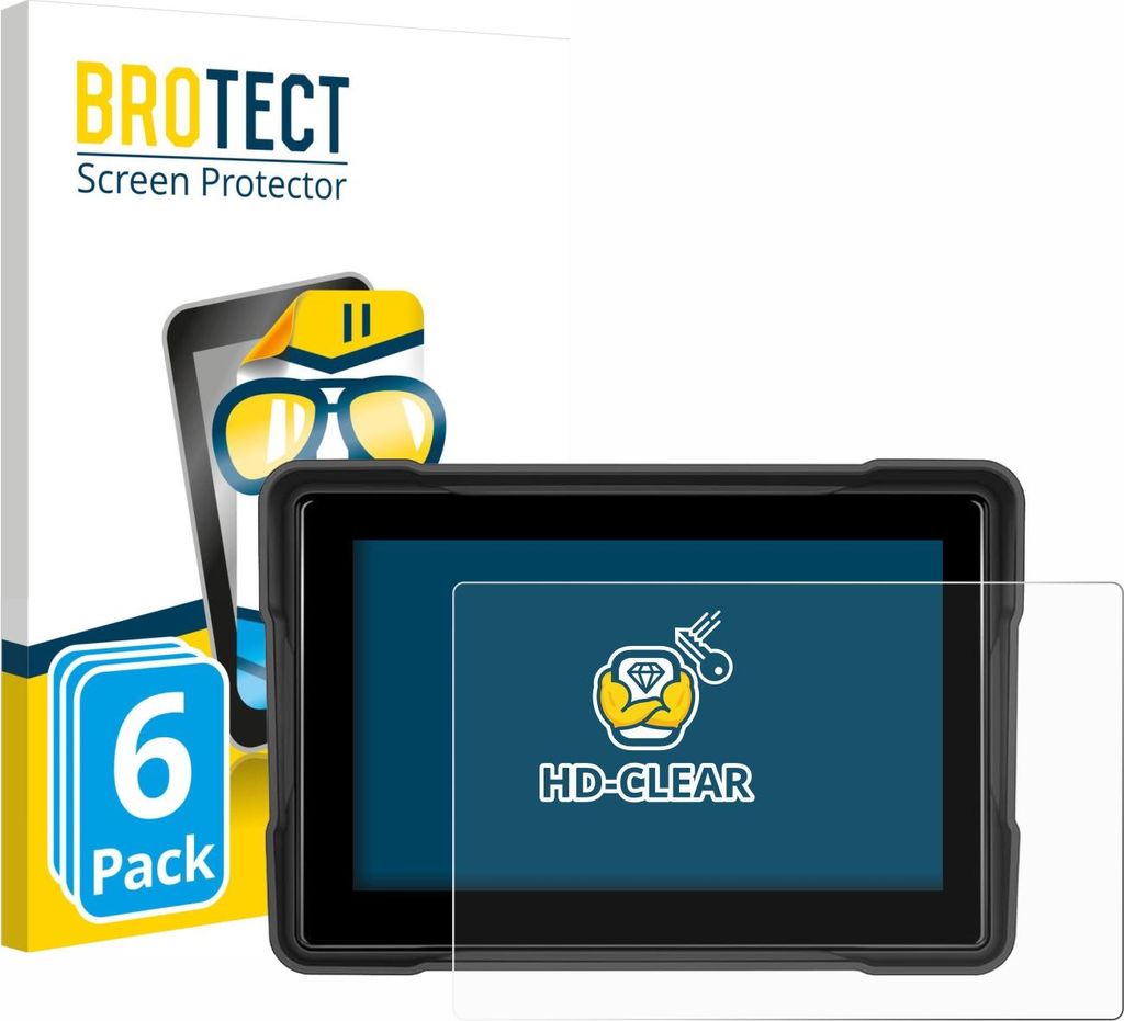 6x Für GOHHDL A4058-IP67 5" Schutzfolie BROTECT Displayschutz Display Schutz Folie Klar Transparent