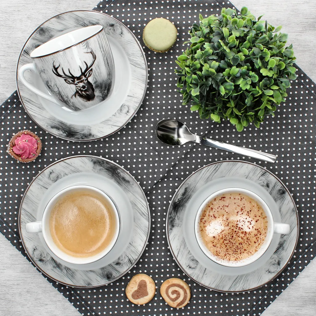 Set Tazze Caffè 6 Persone Alois: Ideale per Colazione e Regalo - 3