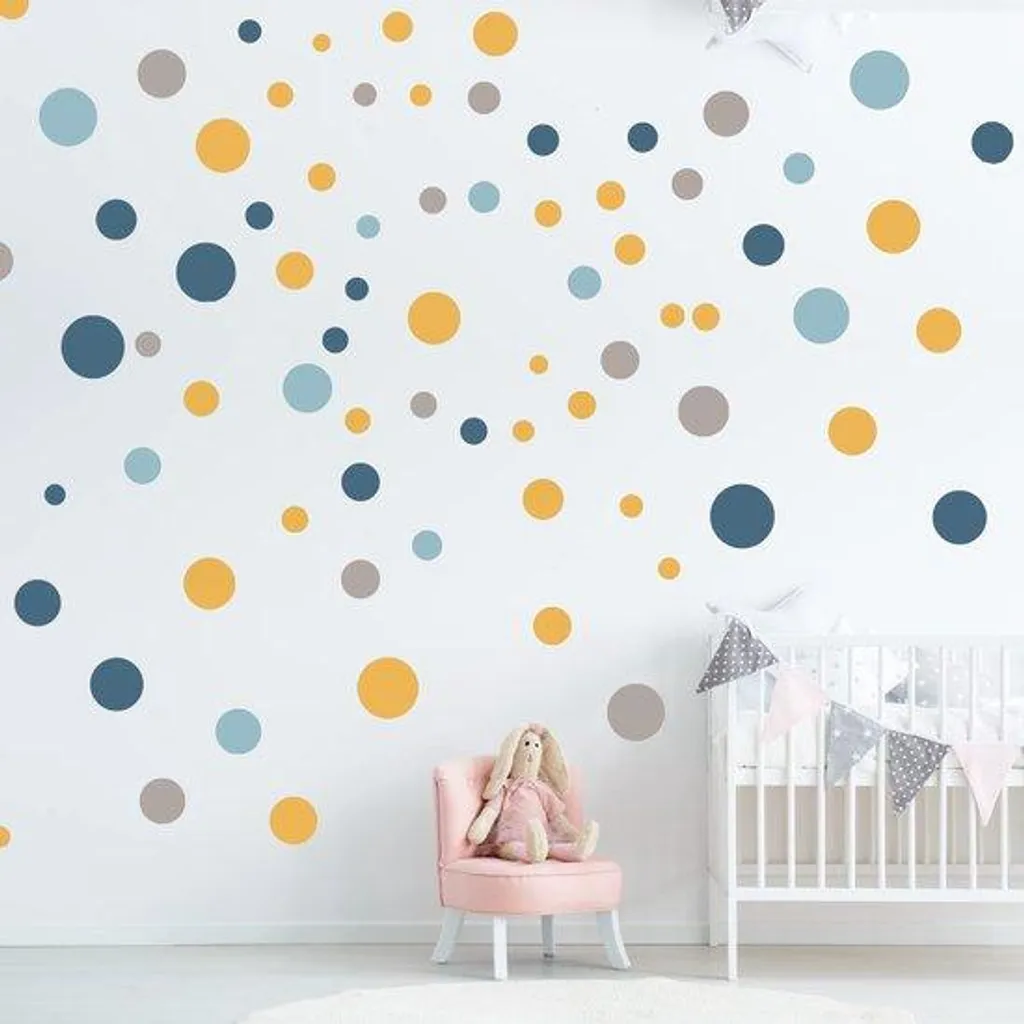 Stickers Muraux Repositionnables 100 Pièces pour Chambre Enfant Sans Trace