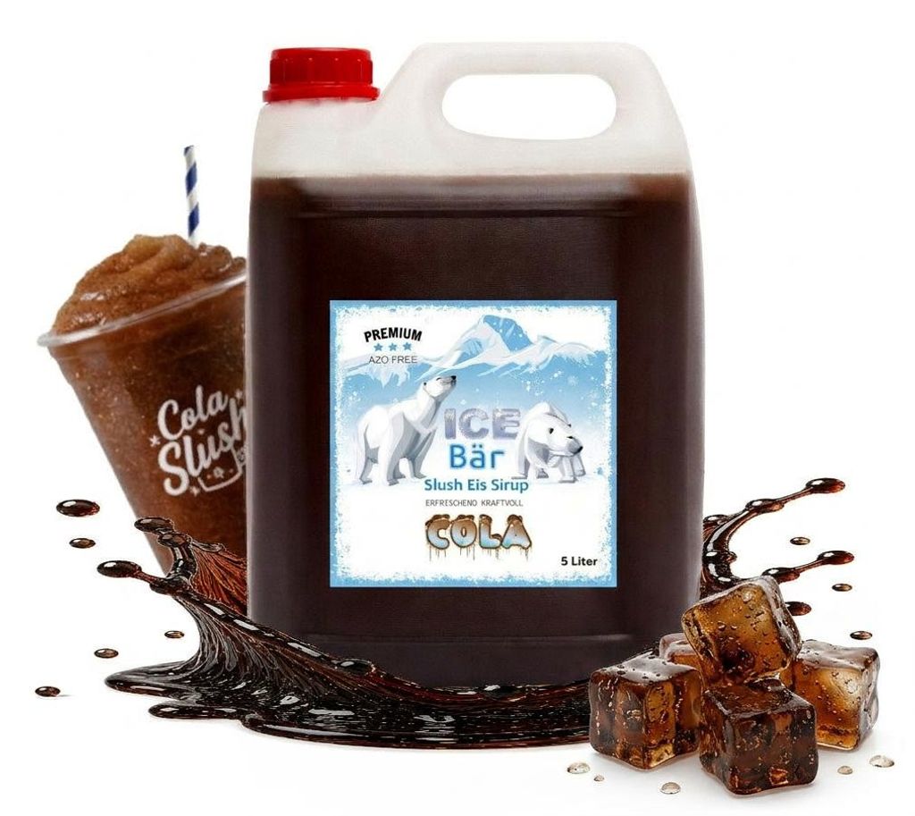 Ice Bär syrop Slush cola 5 litrów 1:5 bez AZO bez gliceryny Zdjęcie produktu 