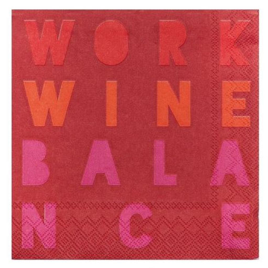 Räder Design Cocktailserviette Work Wine Balance Produktbild 