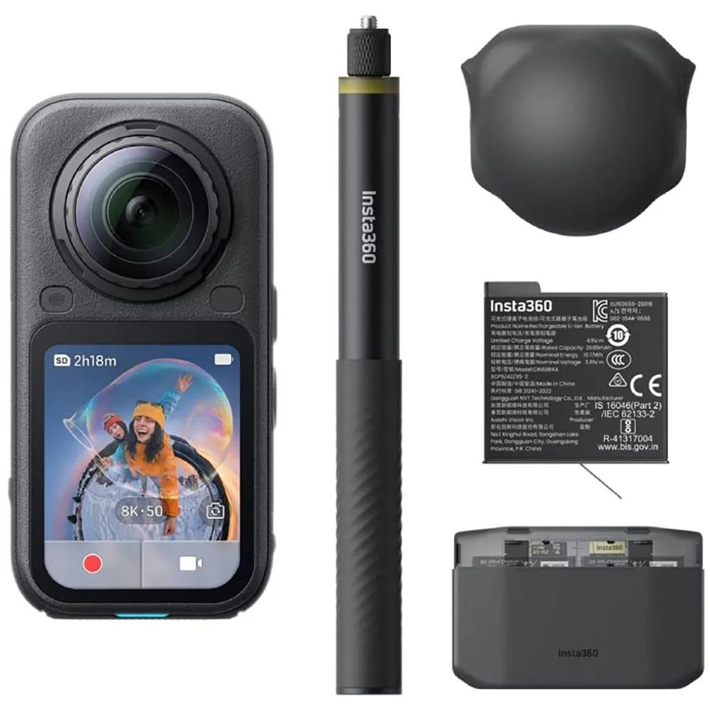 Insta360 X6 Essentials Bundle, 8K Ultra HD, 120 MP, 240 Obrázek produktu 