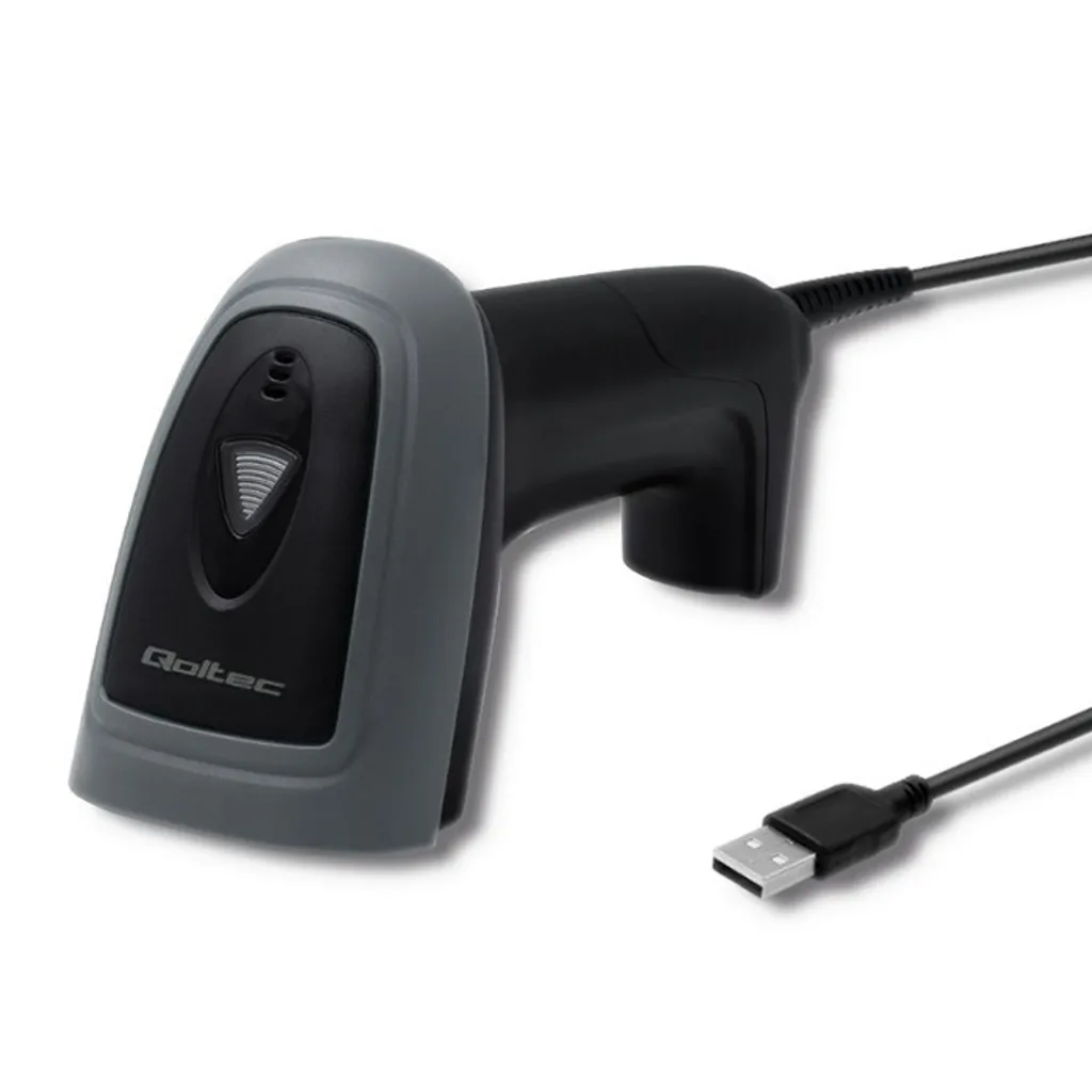 Lecteur de code-barres 2D filaire USB Qoltec 50863 haute précision - 2