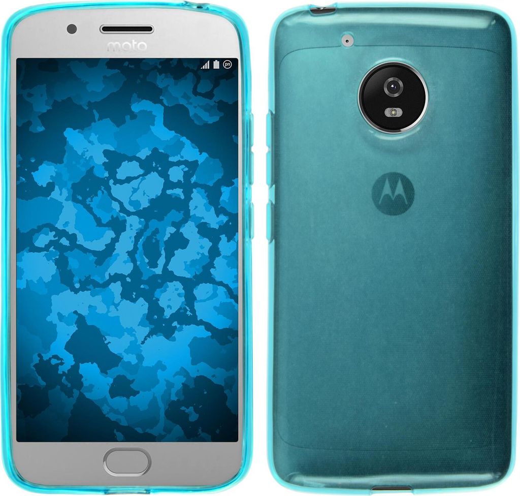 PhoneNatic Case kompatibel mit Lenovo Moto Z2 Force - türkis Silikon Hülle transparent Cover