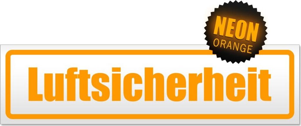 Luftsicherheit Magnetschild Schild magnetisch