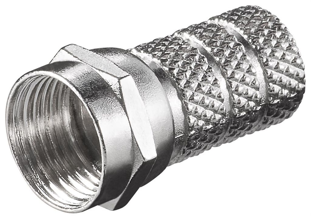 goobay auf dreh F Stecker 5,2 mm Zink (Bulk) Immagine del prodotto 