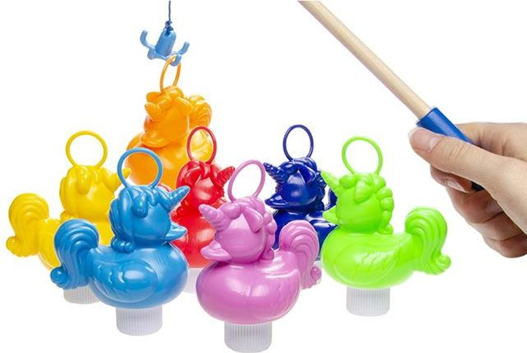 Merkloos Hengelspel unicorn eendjes