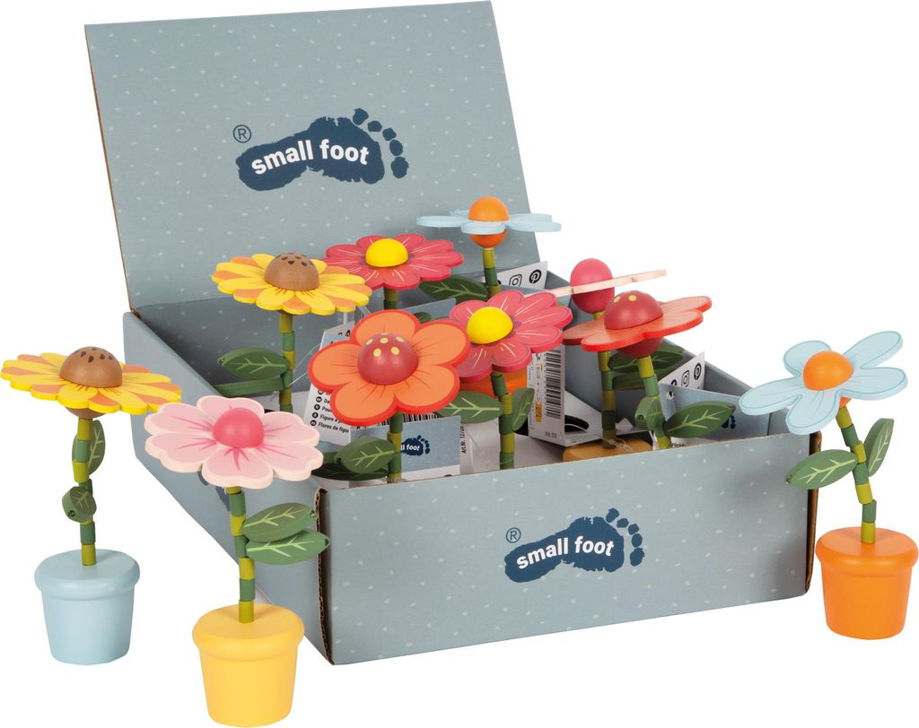 small foot Display Drückfiguren Blumen, Display Produktbild 
