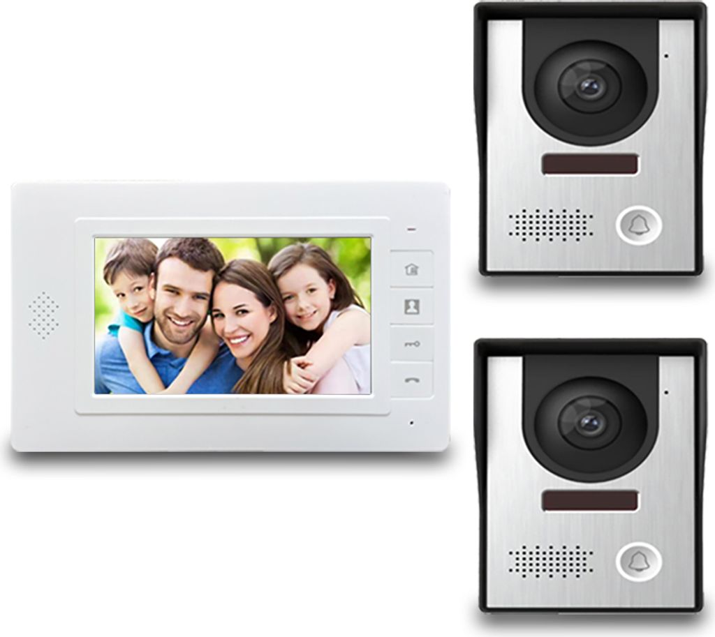 Kabelgebundene Video-Gegensprechanlage mit 7-Zoll-Display, Produktbild 