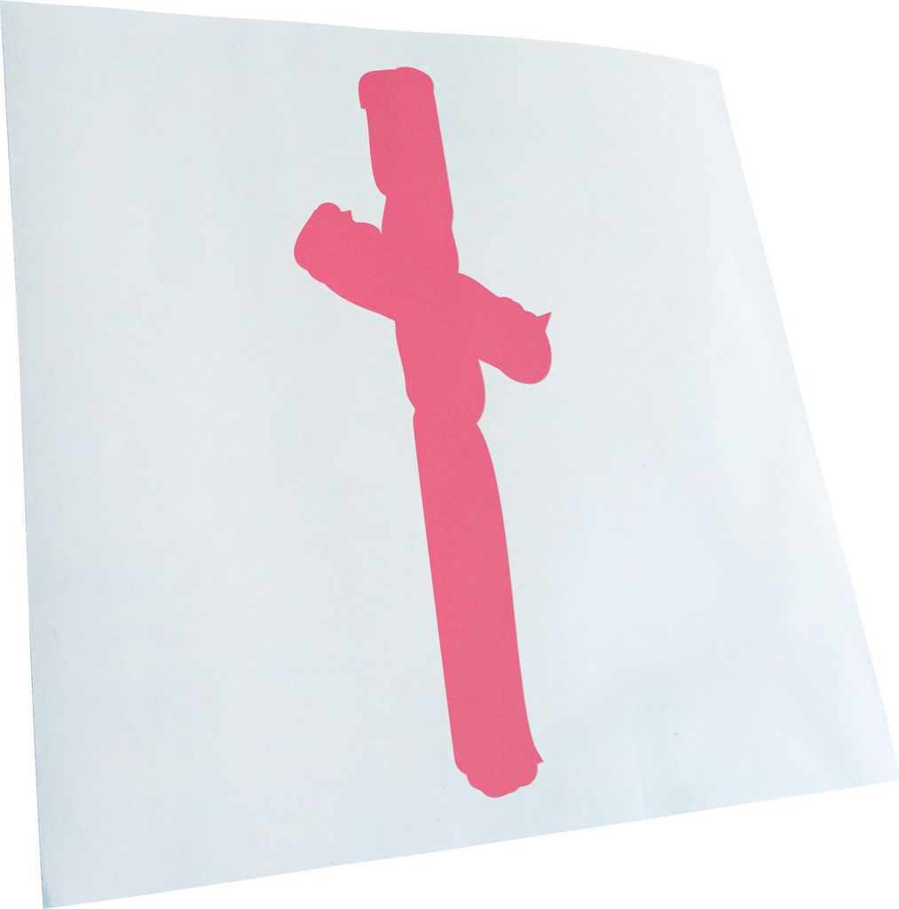 Kiwistar - Autoaufkleber - Futhark NAUDIZ Rune - Neon Matt - Aufkleber für Auto Kfz Fahrrad, LKW, Truck Mofa