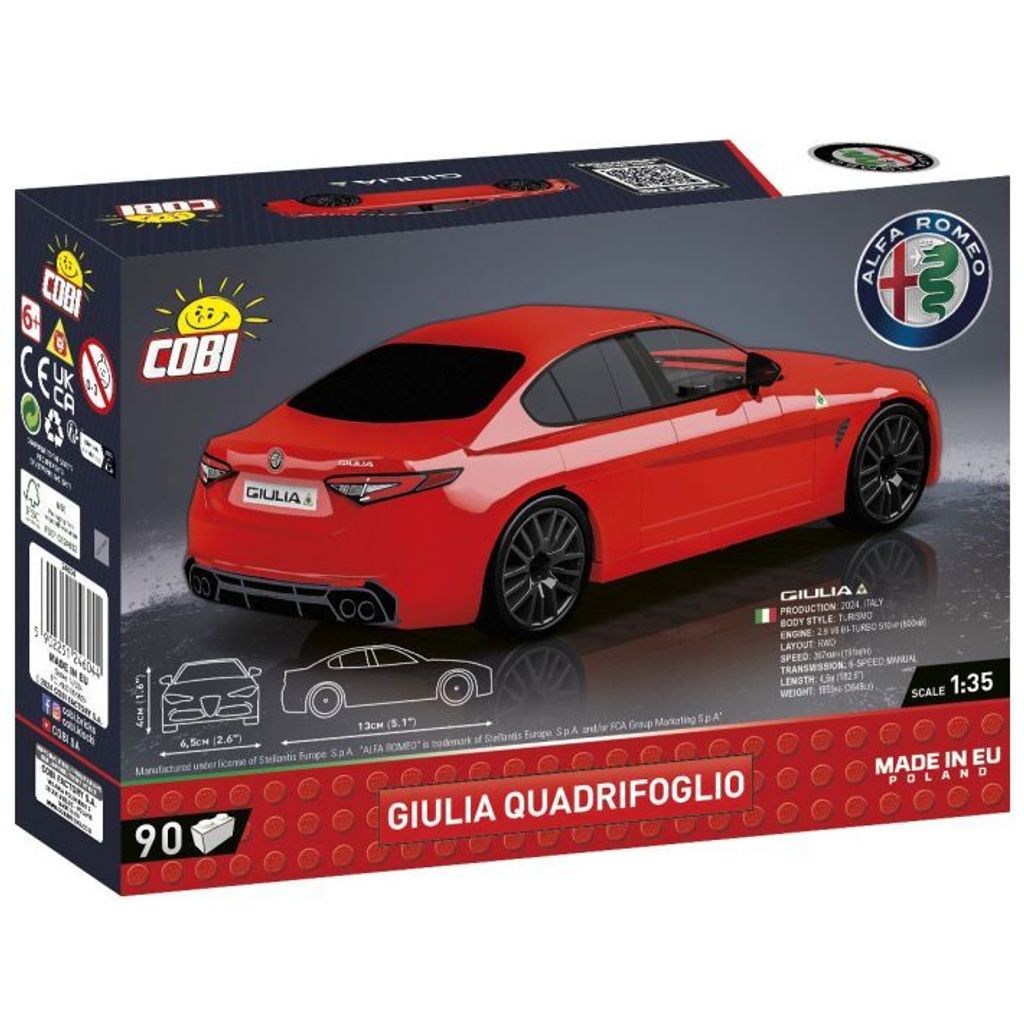 COBI Alfa Romeo Gulia Quadrifoglio 0 0 STK Obrázek produktu 4