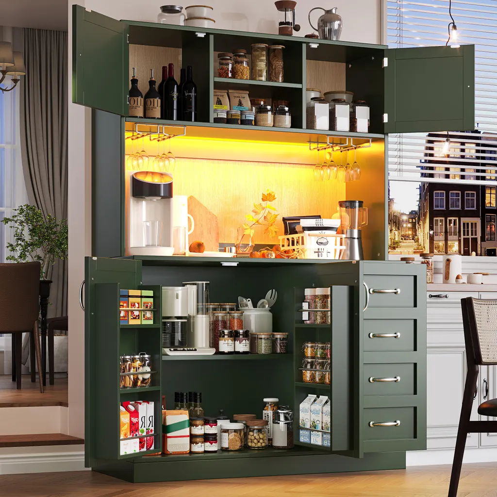 Buffet gain de place avec éclairage LED pour optimiser le séjour - 3