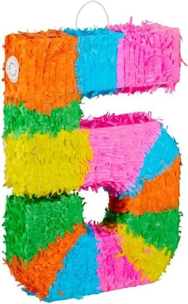 Pinata Compleanno Numero - Pignatta per Bambini Party 50cm Multicolore