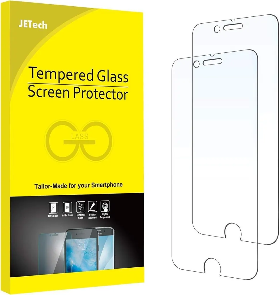 Verre Trempé iPhone 8 Plus Anti-Casse et Traces - Lot de 2 Protections