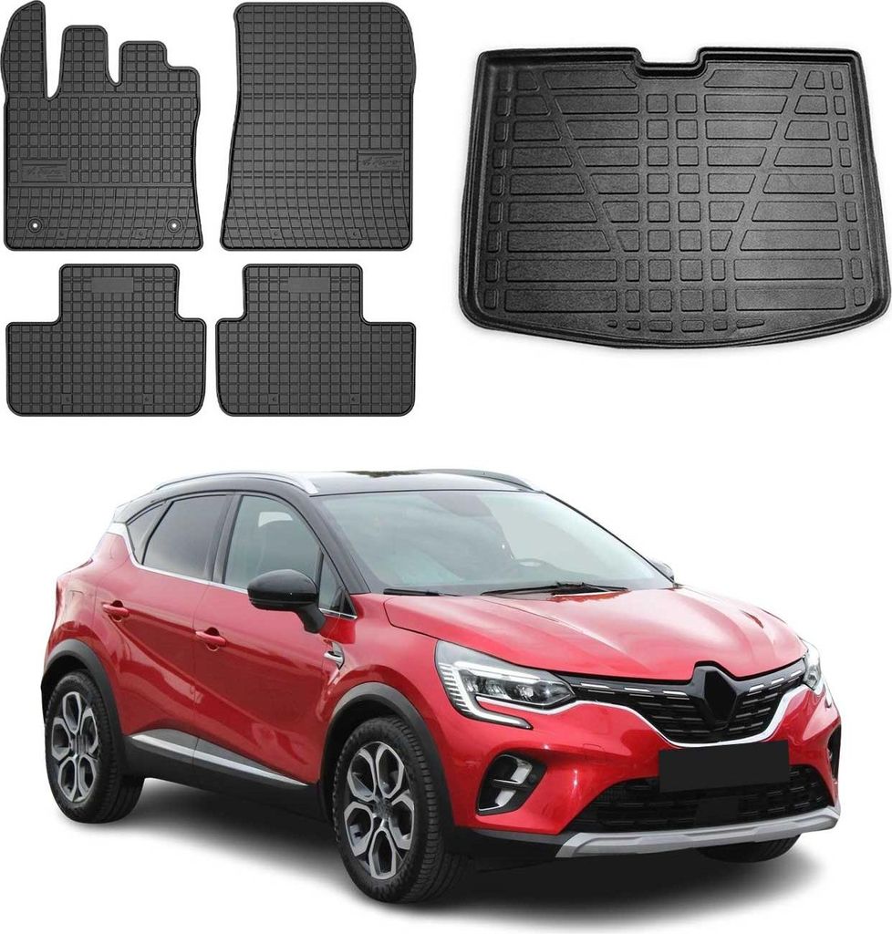 Fußmatten & Kofferraumwanne Set für Renault Captur Produktbild 
