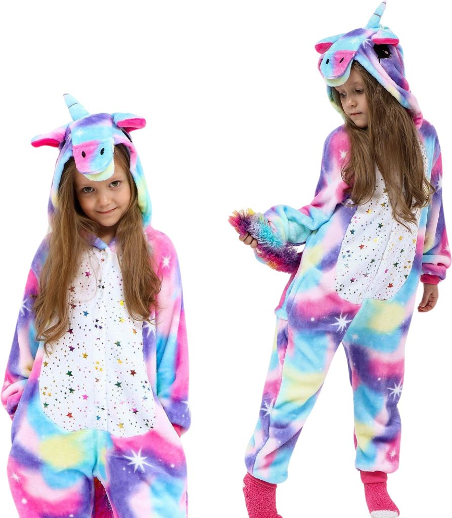 Pyžamo Onesie Kigurumi Kostým Převlek Azure Unicorn Děti Obrázek produktu 