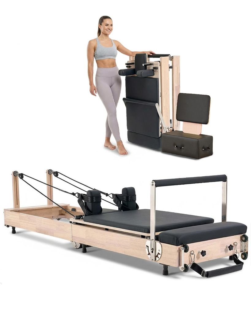 VEVOR Riformatore Pilates pieghevole per la palestra di Immagine del prodotto 