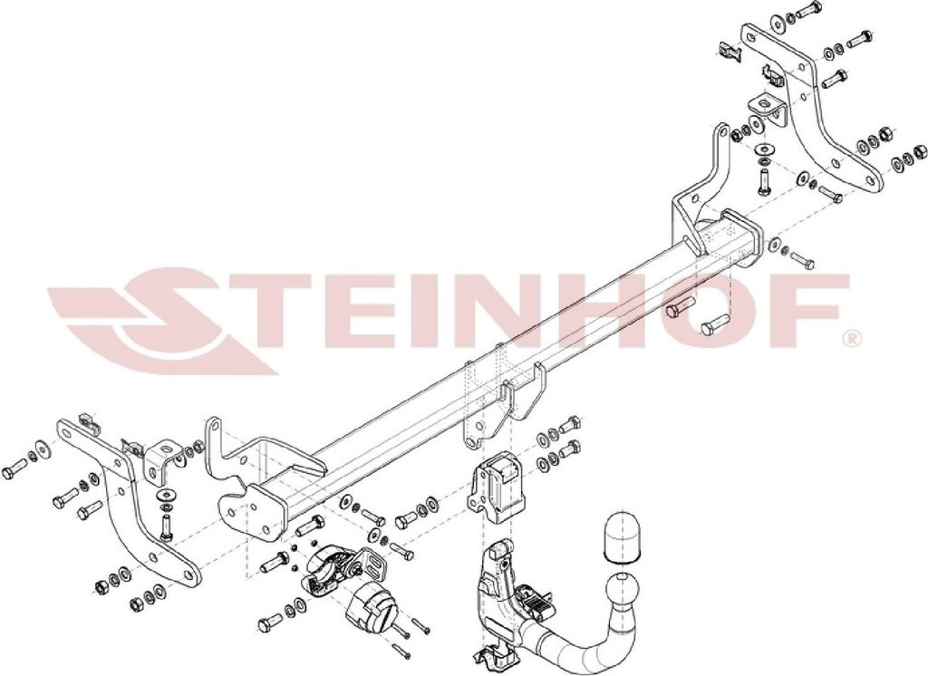 Z546190 Anhängerkupplung passend für CITROEN C4 III 10/2020- abnehmbar