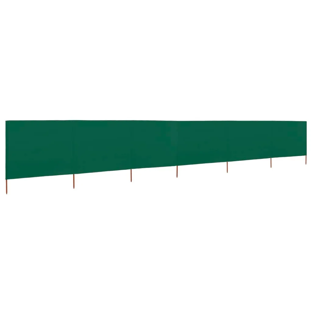 vidaXL 6 pezzi di tessuto frangivento 800 x 160 cm Verde