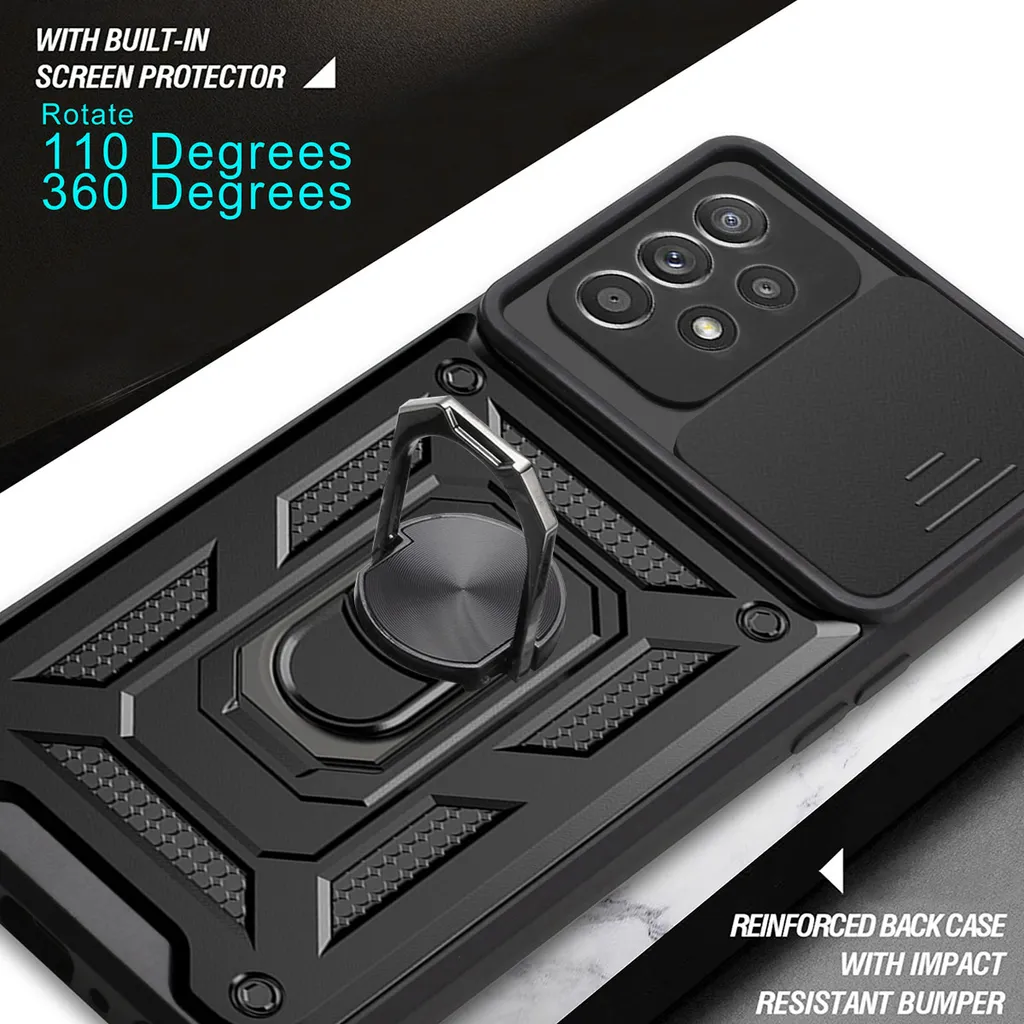 Custodia HGJTF Per Blackview A52 (6.5") – Silicone Morbido TPU Antiurto, Ultra Sottile, Vagando, Nero