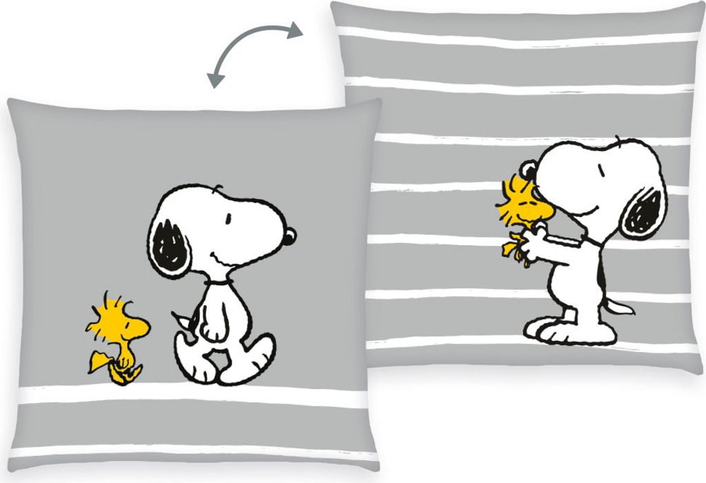 Peanuts Kissen Snoopy & Woodstock Kuschelkissen, gefüllt Produktbild 1