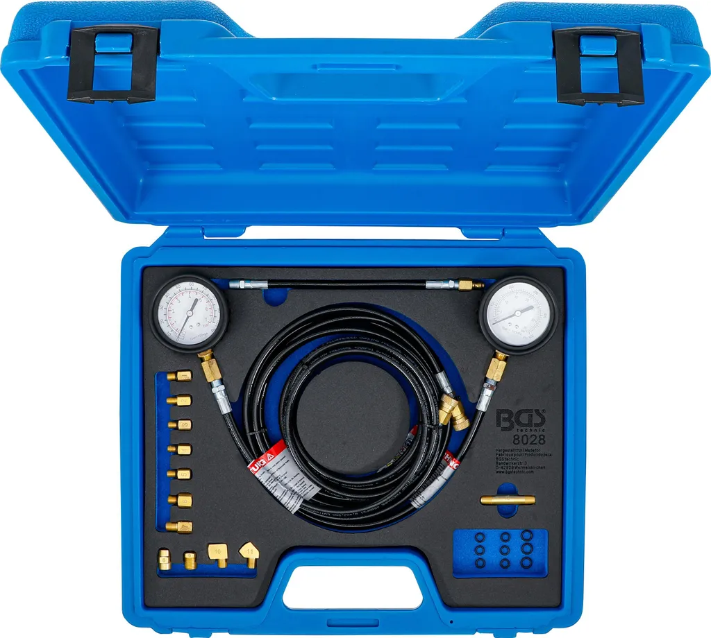 Testeur de pression BGS 8028 gradué avec kit d'adaptateurs complets - 4