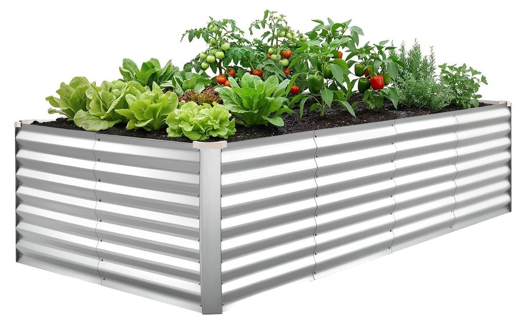 VEVOR Podwyższona grządka metalowa 240 x 120 x 62 cm, Zdjęcie produktu 