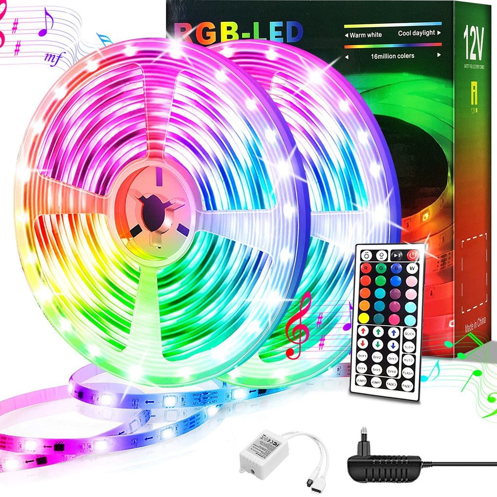 RGB Lichtleiste Farbwechsel Licht  5050SMD 10m/20m LED Stripe Band Streifen 