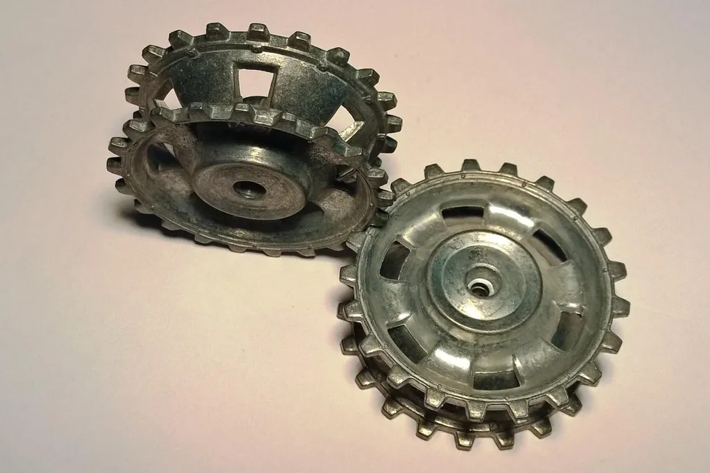 Kit de roues motrices métalliques 48-083 pour rénovation de char Panzer